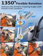Magnetic Phone Holder Neck Mount: Hands Free Chest Stand with Fixed Strap for