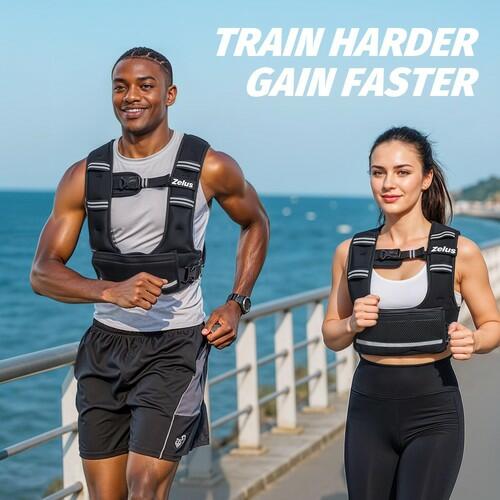 ZELUS Adjustable Weighted Vest for Women, Curve-Fit Ergonomic Workout Vest with