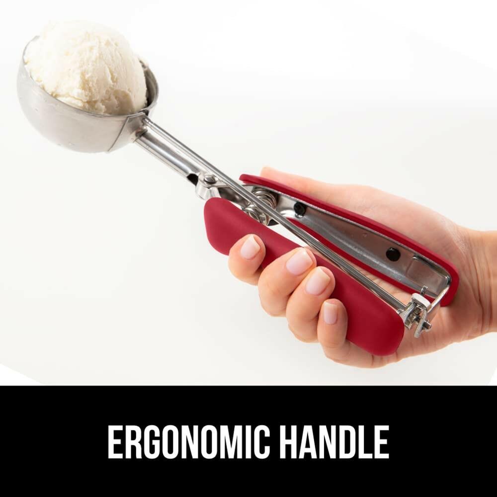GORILLA GRIP BPA-Free 304 Stainless Steel Cookie Scoop, 2 TSP Scooper #100, Soft