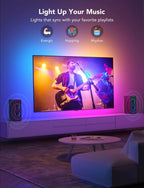 Govee TV LED Backlight,RGBIC Smart LED Strip Lights for 70-80 inch TVs,