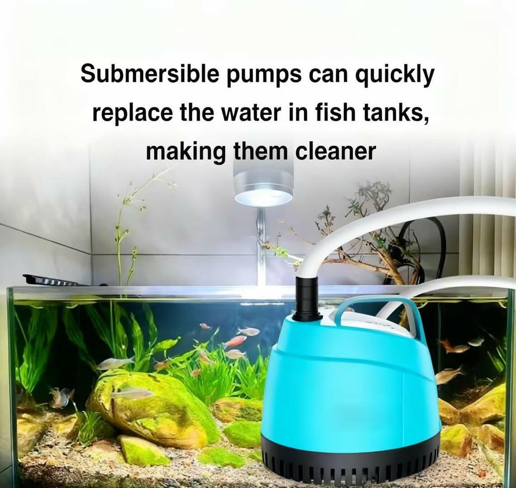 WUCIOOO 210GPH Ultra Quiet Bottom Suction Submersible Water Pump (780L/H, 15W)
