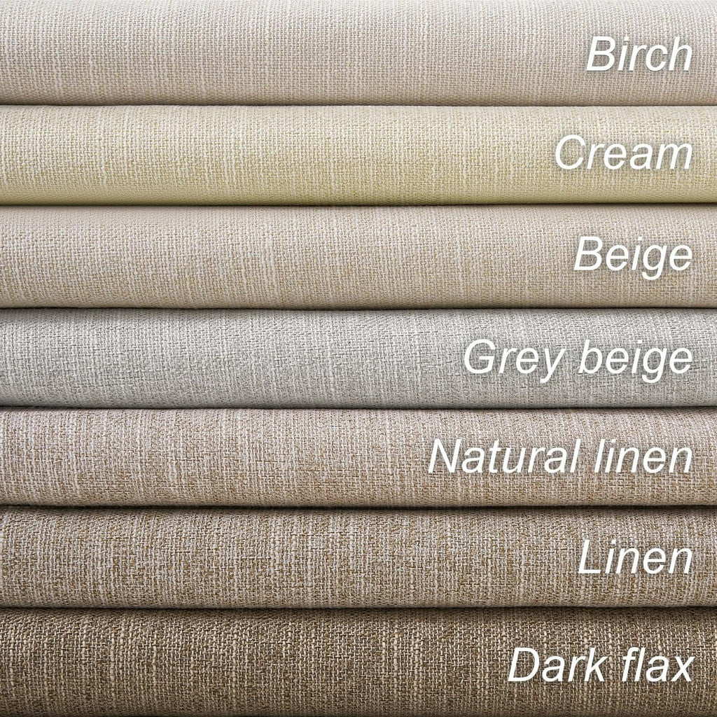 Topfinel Cream Linen Blackout Curtains 84 Inch Long for Bedroom Living Room,