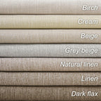 Topfinel Cream Linen Blackout Curtains 84 Inch Long for Bedroom Living Room,