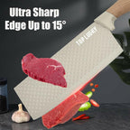 Knife Set, Wiztoynia 6-Piece Khaki Kitchen Knife Set for Home, Anti-Rust