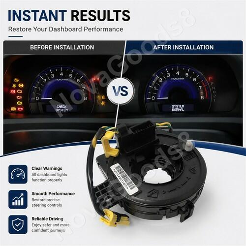 Dash Clock for Dashboard Spring Replacement for Honda Civic/CR-V 2012 2013 2014