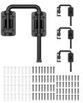4 psc MeBantoo 2.36 Inch U Patio Sliding Door Loop Lock Latch - Stainless Steel