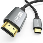 UANTIN USB C to HDMI 2.1 Cable 8K@60Hz, 4K@144Hz/120Hz, 48Gbps, HDCP2.3, Dynamic