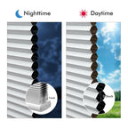 FabuBlinds 20" W x 48" H Cordless Cellular Shades, No Drill No Tools Honeycomb