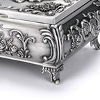 Hipiwe Vintage Metal Jewelry Box Small Trinket Jewelry Storage box For Rings