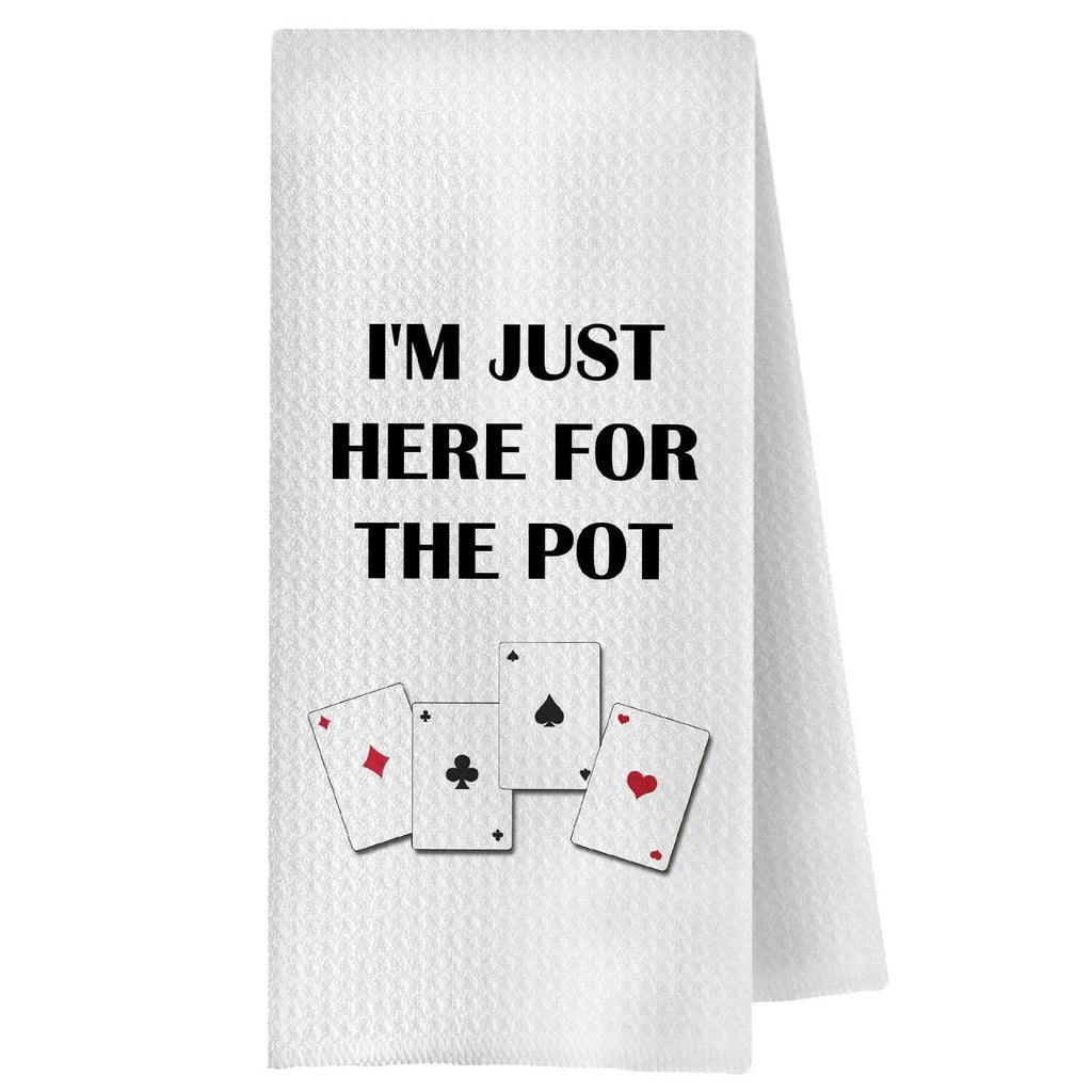 ChenCraty Funny Poker Gifts Kitchen Hands Towels,Gifts for Poker Players Dish