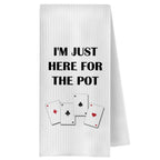 ChenCraty Funny Poker Gifts Kitchen Hands Towels,Gifts for Poker Players Dish