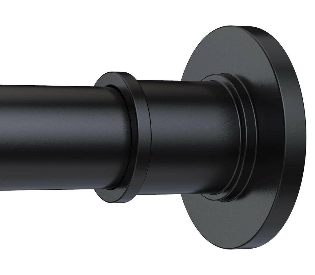 BRIOFOX Industrial Shower Curtain Rod - Rustproof Non-Slip 43-72 Inch Stainless