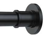BRIOFOX Industrial Shower Curtain Rod - Rustproof Non-Slip 43-72 Inch Stainless
