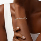Treasure Bender S925 Sterling Silver Paperclip Chain Bracelets for Women -