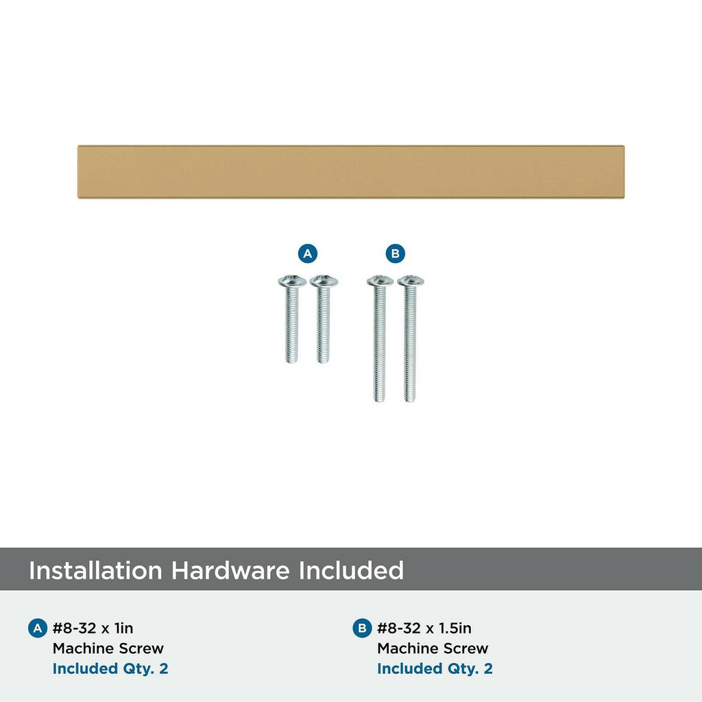 5 Pack Amerock | Cabinet Pull | Champagne Bronze | 3-3/4 inch (96 mm)