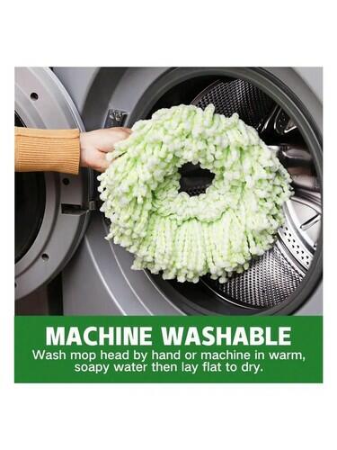 2PCS Mop Head Replacement for Libman Tornado Spin Microfiber Washable (1 pack)