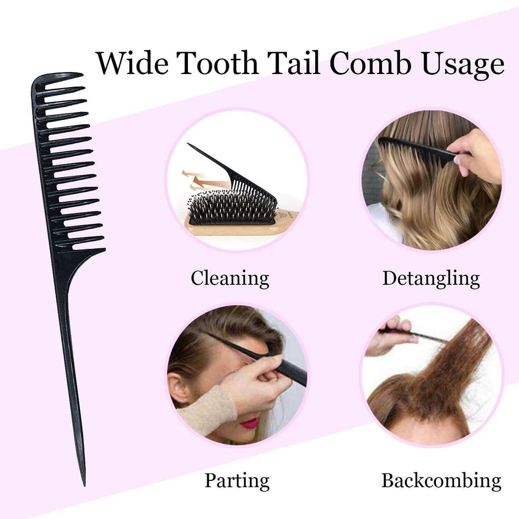 Hair Brush Boar Bristle Hairbrush for Thick Curly Thin Long Short Wet or Dry