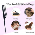 Hair Brush Boar Bristle Hairbrush for Thick Curly Thin Long Short Wet or Dry