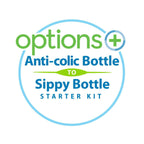 Dr. Brown’s Anti-Colic Options+ Wide-Neck Sippy Bottle Starter Kit, 9oz/270mL,