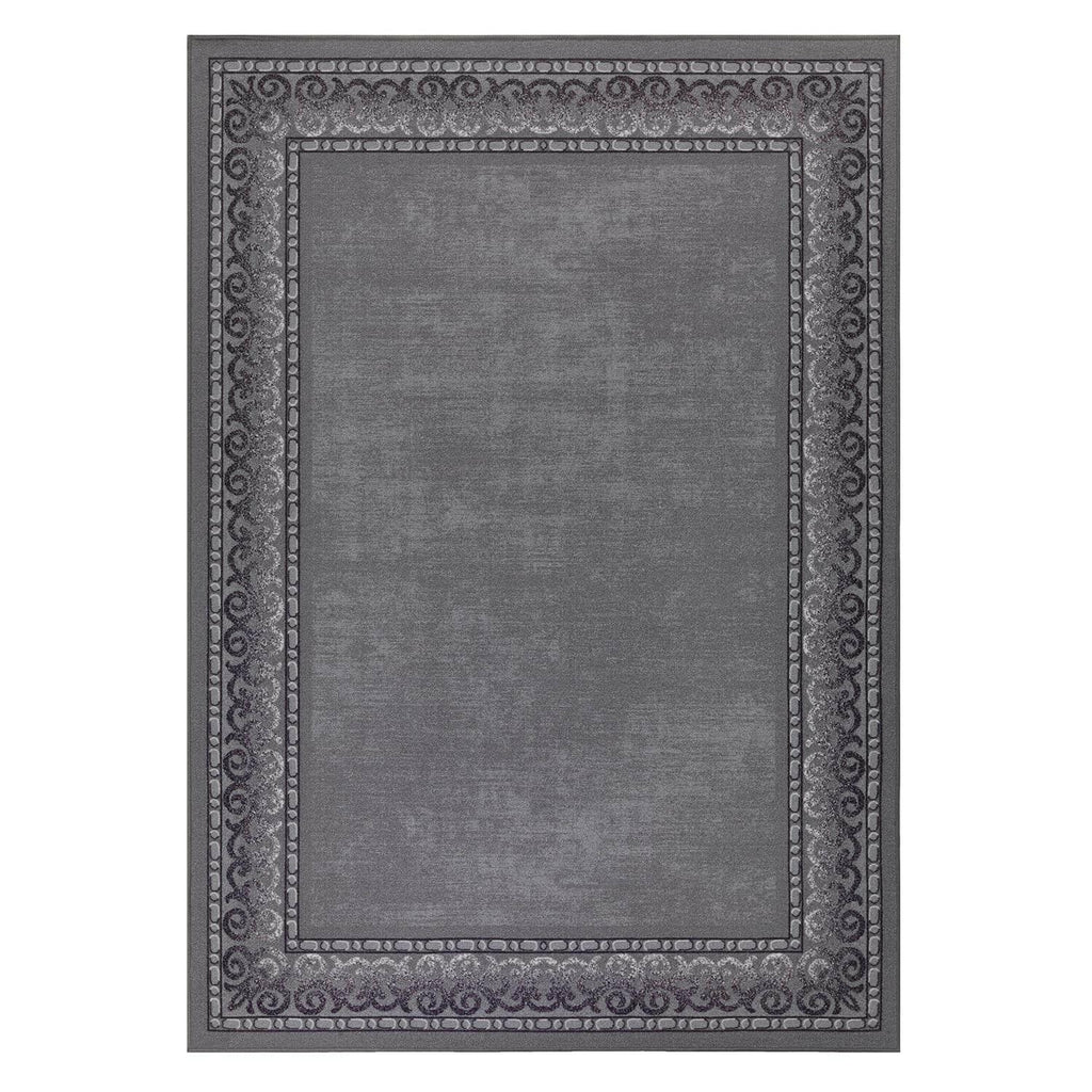 Grey Antep Rugs Alfombras Bordered Modern 3x5 Non-Slip (Non-Skid) Low Pile