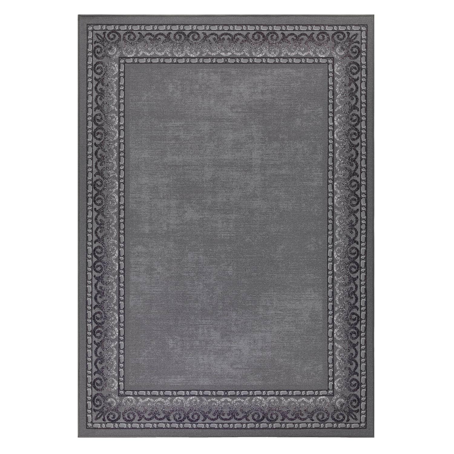 Grey Antep Rugs Alfombras Bordered Modern 3x5 Non-Slip (Non-Skid) Low Pile