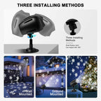 Christmas Projector Lights Outdoor, Dual Head Dynamic Snowflake Projector with