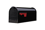 Size Medium Gibraltar E1100BAM Elite Post-Mount Mailbox Black Steel