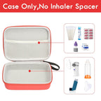 Fukumi Hard Travel Case for Asthma Inhaler, (Case Only) Inhaler Spacer Case for