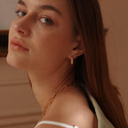 MEVECCO Gold Huggie Hoop Earring for Women 18K Gold Plated Dainty Cute Twist