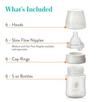 6 PACK Evenflo Feeding Premium Proflo Venting Balance Plus Wide Neck Baby,