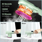 Portable Travel Steamer for Clothes, Fast Wrinkle Remover Garment Steamer for