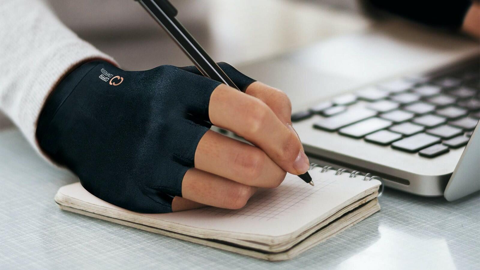 Copper Compression Arthritis Gloves | Fingerless Arthritis Carpal Tunnel Pain