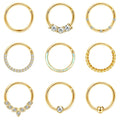 YADOCA Septum Nose Rings for Women Men - Gold Septum Rings 16G 18G Nose Ring