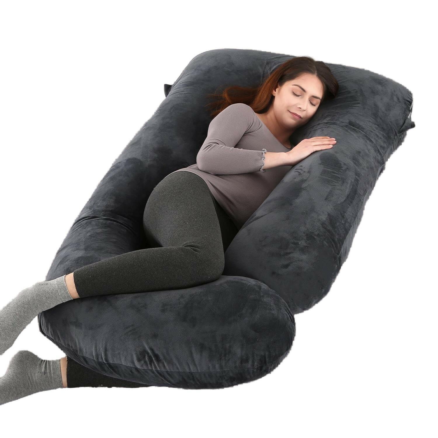 ALLOPERA Pregnancy Pillow, Full Body 57 Inch Maternity Pillow with Removable