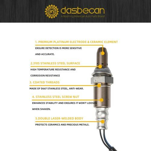 Dasbecan Oxygen O2 Sensor Upstream Downstream Compatible with Nissan Altima