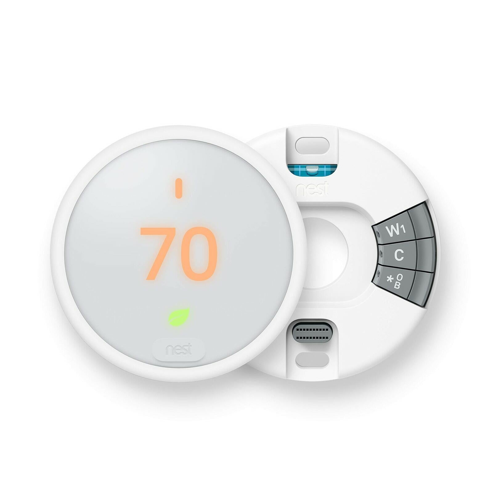 Google, T4000ES, Nest Thermostat E, Smart Thermostat, White