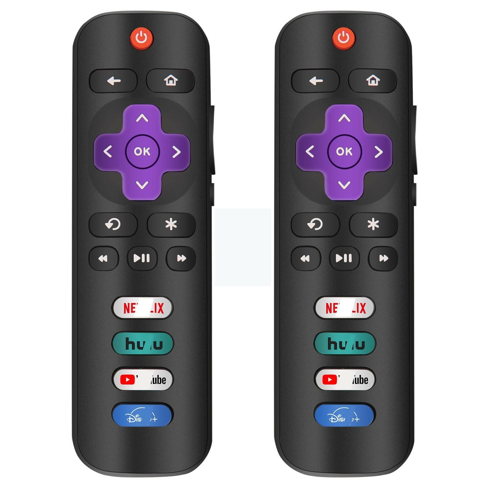 (Pack of 2) Replacement Only for Roku TV Remote, Compatible for TCL Roku/Hisense