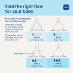 MAM 6oz Premium Glass Wide Neck Baby Bottle with Slow Flow Breastfeeding-Like
