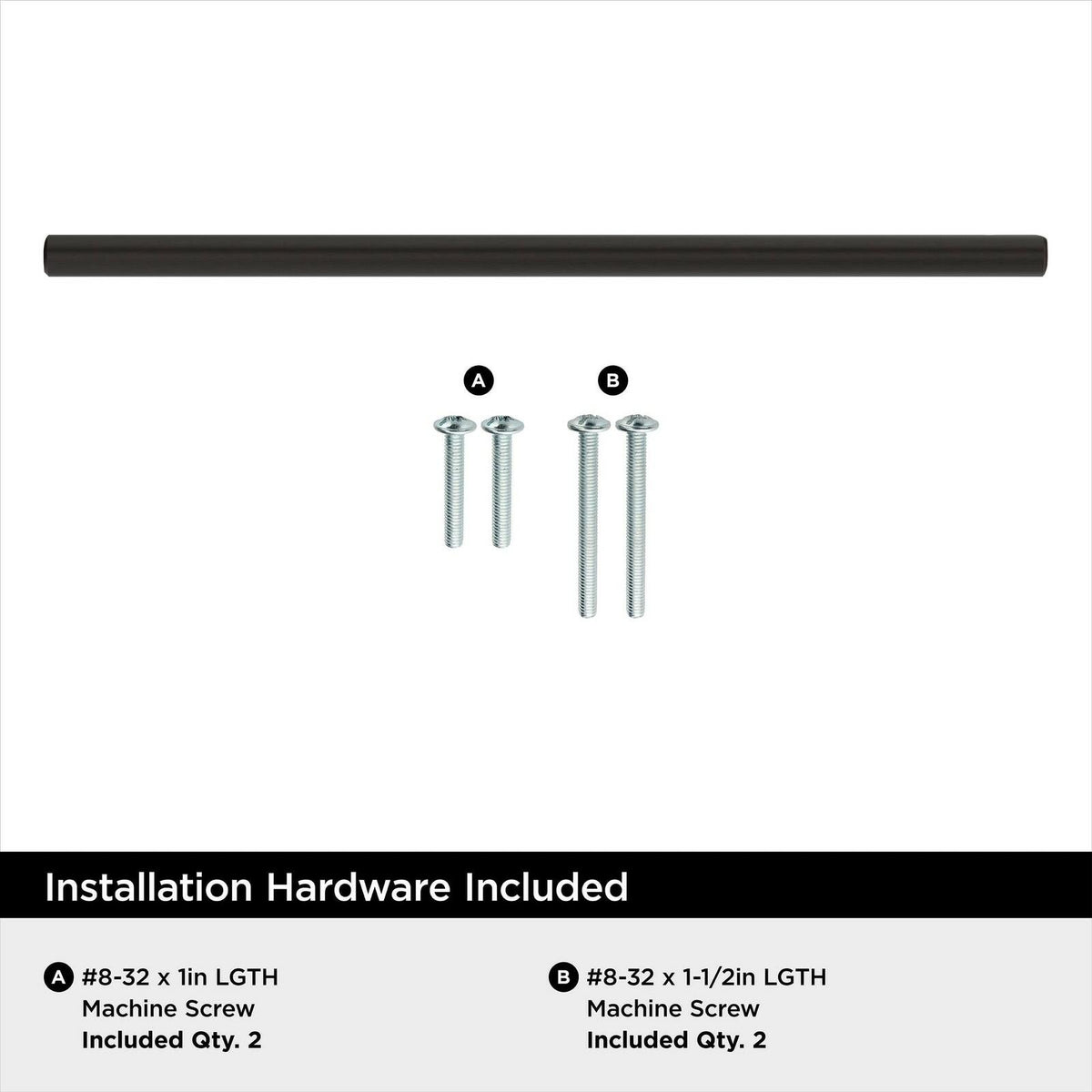 Amerock BP40521ORB Oil-Rubbed Bronze Cabinet Pull | 8-13/16 inch (224mm)