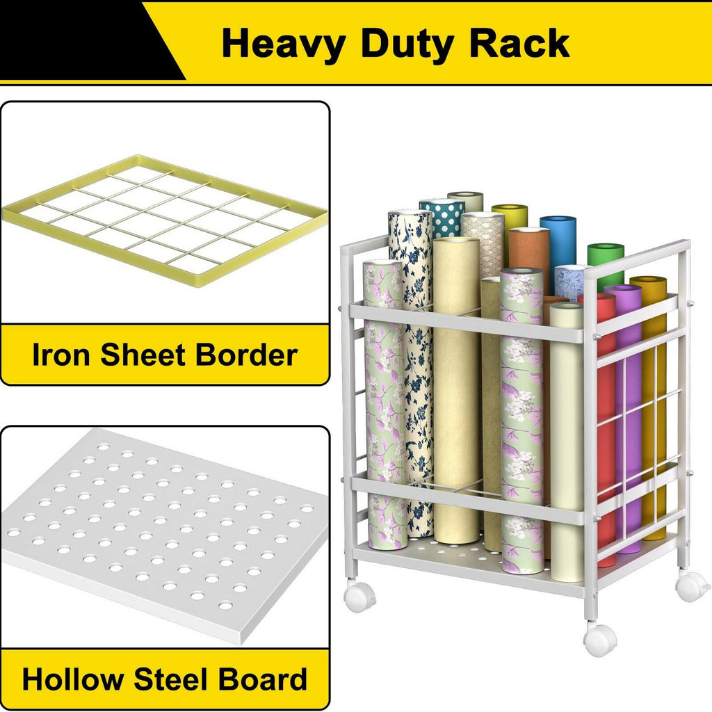Wrapping Paper Organizer Storage, Wrapping Paper Storage with Wheels, Used for