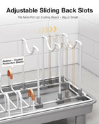 Nfnoyp Dish Rack, Carbon Steel Small Dish Drying Rack Rustproof for Kitchen