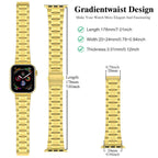 MioHHR Solid Stainless Steel Band Compatible with Apple Watch 44mm(Series