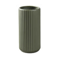 Green Ceramic Flower Vase for Pampas Grass, 8 inch Small Decorative Centerpiece
