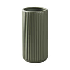 Green Ceramic Flower Vase for Pampas Grass, 8 inch Small Decorative Centerpiece