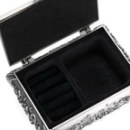Hipiwe Vintage Metal Jewelry Box Small Trinket Jewelry Storage box For Rings