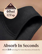 3 Pack Medium AIRCUTE Washable Urine Absorbency Incontinence Underwear for Women