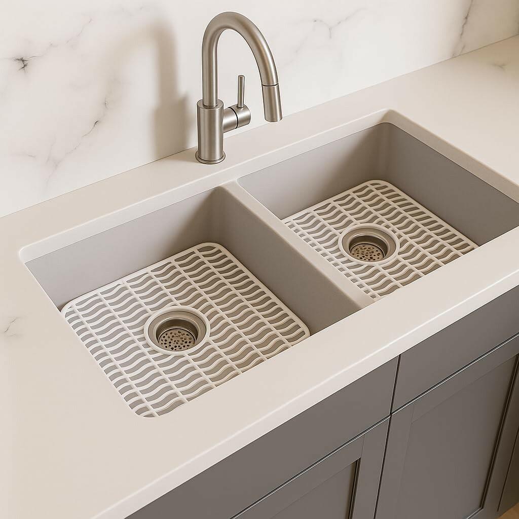 Dependable Industries Inc. Essentials 12" x 11"  2 Pack Plastic Sink Protector