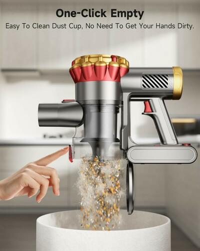 AIPOWAY Cordless Vacuum Cleaner 580W 50Kpa Vacuum Cleaners for Home, 65 Mins