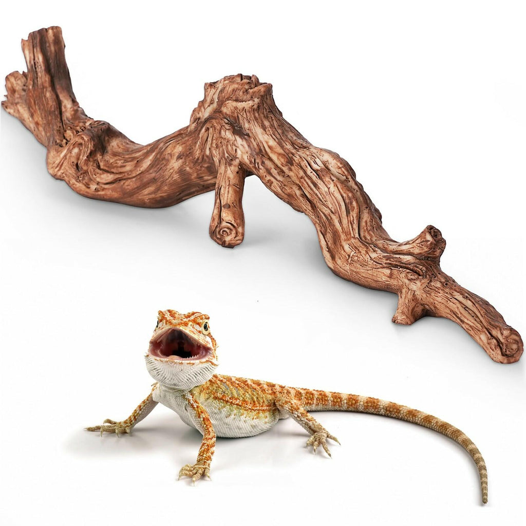 Eckpo Lifelike Resin Climbing Root Branch Decor for Reptile Terrarium, Reptile