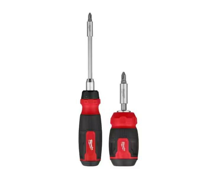 Milwaukee Electric - 2PC 14-in-1 RATCHETING Multi-BIT Screwdriver and 8